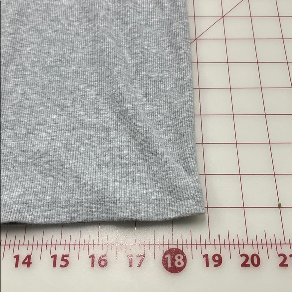 HELLO KITTY by Sanrio Polo Johnny Collar Stretch Rib Knit Grey Short SL Dress XL - Picture 14 of 16